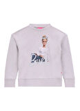Barbie Baskılı Kız Çocuk Gri Sweatshırt BRB5WG-SWT6042
