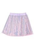 Barbie Normal Bel Normal Lila Payetli Kısa Kız Çocuk Etek BRB5WG-ETK6649