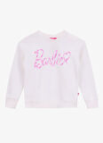 Barbie Baskılı Kız Çocuk Ekru Sweatshırt BRB5WG-SWT6625