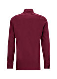 Fabrika Slim Fit Gömlek Yaka Düz Bordo Erkek Gömlek F5WM-GML 2574