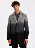 Fabrika Gri - Siyah Erkek Palto F5WM-PLT 2207