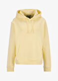 Discovery Expedition D5WL-SWT3570 Açık Sarı Kapüşon Yaka Relaxed Baskılı Kadın Sweatshırt