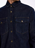 Jeep Relaxed Lacivert Erkek Denim Gömlek J5WM-GML7871