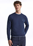Fabrika Bisiklet Yaka Düz Lacivert Erkek Sweatshırt F5WM-SWT 2276