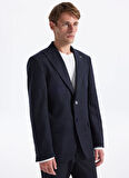 Fabrika Slim Fit Lacivert Erkek Çizgili Ceket SANTORINI- 2- PB