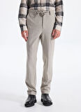 Fabrika Bağlamalı Bel Duble Paça Jogger Vizon Erkek Pantolon F5WM-PNT 2433