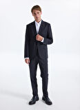 Fabrika Normal Bel Slim Fit Lacivert Erkek Takım Elbise OXFORD- P- B- CITY