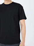 Stan Co. Yuvarlak Yaka Siyah Erkek T-Shirt STNOT0001