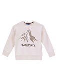 Discovery Expedition Baskılı Erkek Çocuk Krem Sweatshırt D5WB-SWT3050