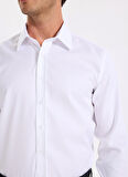 Fabrika Slim Fit Sumos Yaka Armürlü Beyaz Erkek Gömlek F5WM-GML 2583