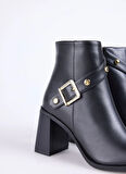 Fabrika Siyah Kadın Topuklu Bot BLOCK-BLENID