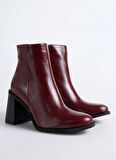 Fabrika Bordo Kadın Topuklu Bot BLOCK-BELLA