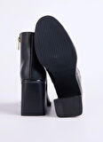 Fabrika Siyah Kadın Topuklu Bot BLOCK-BELLA