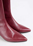 Fabrika Bordo Kadın Çizme KITTEN-LANCY