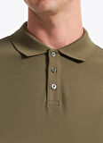People By Fabrika Düz Haki Erkek Polo T-Shirt PBF5WM-TST 5022