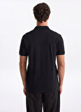 People By Fabrika Düz Siyah Erkek Polo T-Shirt PBF5WM-TST 5022
