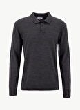Limon Polo Yaka Basic Düz Antrasit Erkek Kazak MML5WM-KZK9528