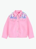 Barbie Pembe Kız Çocuk Denim Ceket BRB6SG-CKT6449