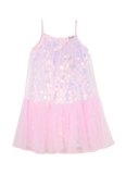 Barbie Pembe Kız Çocuk Payetli Abiye Elbise BRB6SG-ELB6520