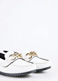 F By Fabrika Beyaz Kadın Loafer INEL