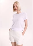 Fabrika Bisiklet Yaka Düz Beyaz Kadın T-Shirt F6SL-TST0355