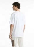 Discovery Expedition D6SM-TST3788 Beyaz Bisiklet Relaxed Baskılı Erkek T-Shirt