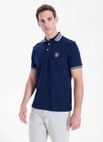 Mustang Lacivert Erkek Relaxed Nakışlı Polo T-Shirt M5SM-TST1356