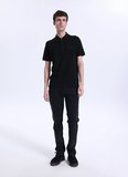 Mustang Düz Siyah Erkek Polo T-Shirt M6SM-TST1580