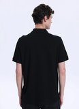 Mustang Düz Siyah Erkek Polo T-Shirt M6SM-TST1580