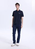 Mustang Düz Lacivert Erkek Polo T-Shirt M6SM-TST1579
