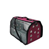 Kedi ve Köpek Taşıma Çantası Lepus Şeffaf Fly Bag Pembe