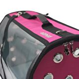 Kedi ve Köpek Taşıma Çantası Lepus Şeffaf Fly Bag Pembe