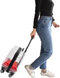 Lepus WHEEL BAG 4 Teker Kedi ve Köpek Valiz 42-45-25cm Şeffaf