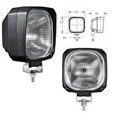 Cat İş Makinesi Çalışma Lambası Oval Köşeli - 1068964