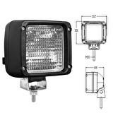 Jcb Kare Çalışma Lambası Bareketli - 838120-B