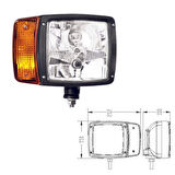 İş Makinası Ön Far Kablolu Sağ 24V - 206276-YKRH24V