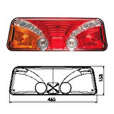 Üniversal Extrem 66 Tır Dorse Stop Lambası Sağ - 201003-RH