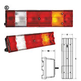 Led Kamyon Dorse Stop Lambası Soketli Sağ - 201206-LEDSKTRH