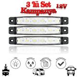 Sanel 6 Ledli 3'Lü Set Parmak Led 24V Beyaz SBB24W6-3