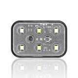 Sanel 12V Universal Kare 6 Led Dış Makan Uyumlu Beyaz SBD12W6