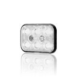 Sanel Çakarlı 12-24V Universal Kare 6 Led Dış Mekan Uyumlu Beyaz SBDF6W
