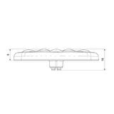Sanel Çakarlı 12-24V Universal Elips 4 Led Dış Makan Uyumlu Beyaz SBEF4W