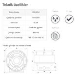 Sanel Geri Vites Kornası 12V 24V Uyumlu SBH834