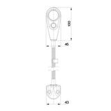 Sanel Kuğu Boynu Harita Okuma Lambası 12V-24V Uyumlu Universal SGN