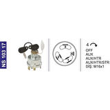 Kontak Anahtarı Fişek Ve Çivi Anahtarlı Massey Ferguson 240/285-Cnh-D.Brown-Leyland-Daf Marshall - NS10317