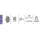 Basınç Müşiri-Yağ Basınç Müşiri 14 Bar M10X1 Normalde Kapalı Hattat Tarım 36755300 - NS52802