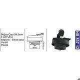 Depo Kapağı Ventilli Kilitli Jcb-M. Ferguson-Başak Tr-Tümosan-John Deere-Erkunt Tr. 15543321 - NS83712