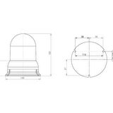 Tepe Döner Lamba 12V Ampullü Sarı - 01