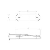 Parmak Lamba 9 Ledli Basamak Tip 12V/24 Kırmızı - 58-K