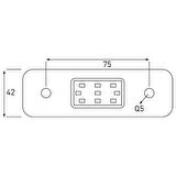 Universal 9 ledli Dekor Lamba Kırmızı - 61-K